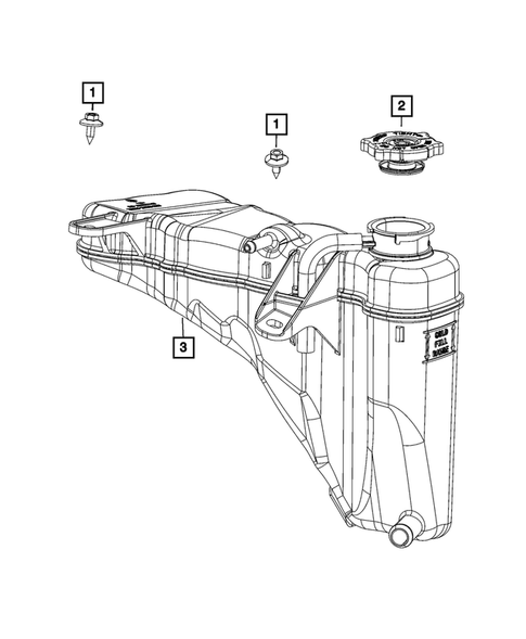Engine Coolant Reservoir (Bottle) for 2023 Chrysler 300 #0