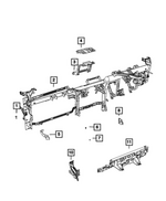 6512975AA - Interior Trim: Hex Head Bolt And Washer for Mopar Image