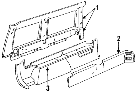 Interior Trim - Side Panel for 1991 Dodge Caravan #0