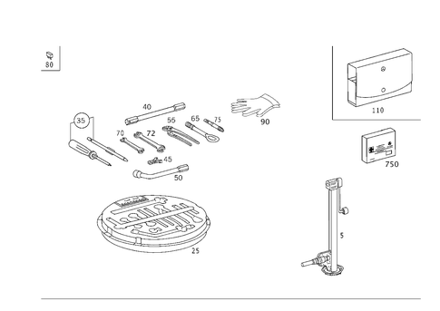 Tools and Accessories for 2001 Mercedes-Benz S430 #0
