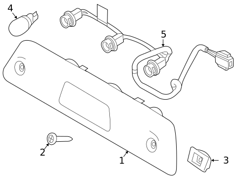 High Mounted Stop Lamp for 2009 Ford F-150 #1