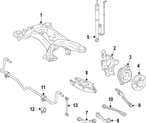 Rear Suspension for 2021 Mercedes-Benz S63 AMG #3