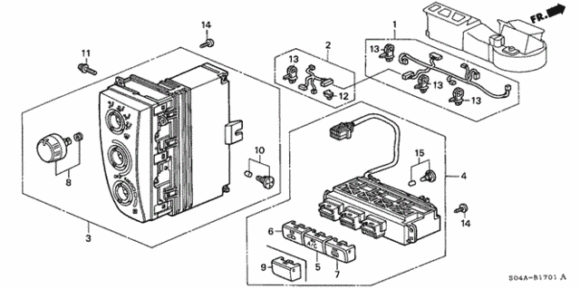 Heater Control (2) for 2000 Honda Civic #0