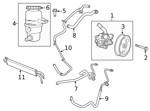 Pump & Hoses for 2014 Jeep Grand Cherokee #0