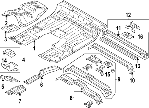 Floor - Cab for 2024 Ford F-250 Super Duty #0