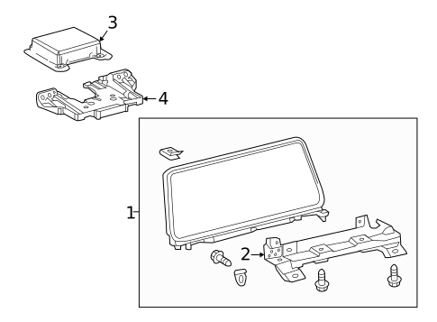 Navigation System Components for 2016 Lexus RX450h #1