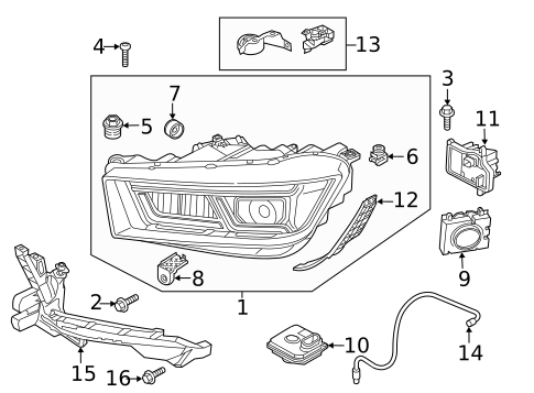 Headlamp Components for 2020 Audi Q5 #0