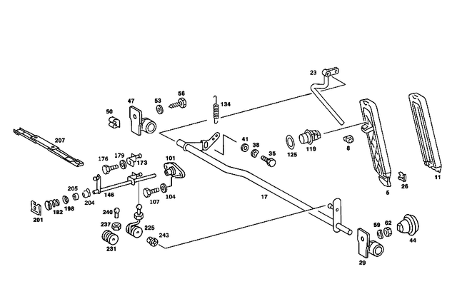 1233000204 - Control: Accelerator Pedal for Mercedes-Benz Image image
