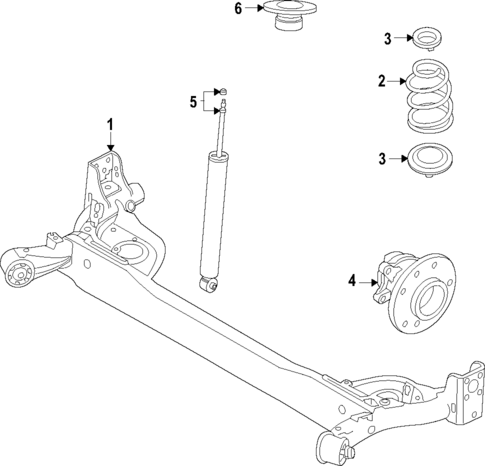 Rear Suspension for 2023 Nissan Versa #1