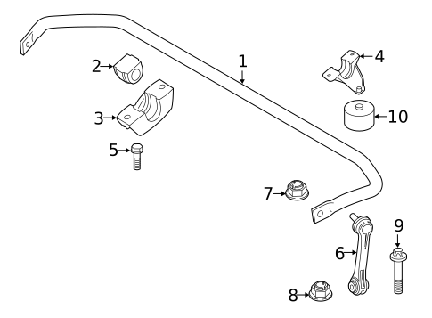 Stabilizer Bar & Components for 2018 BMW 640i xDrive Gran Turismo #1