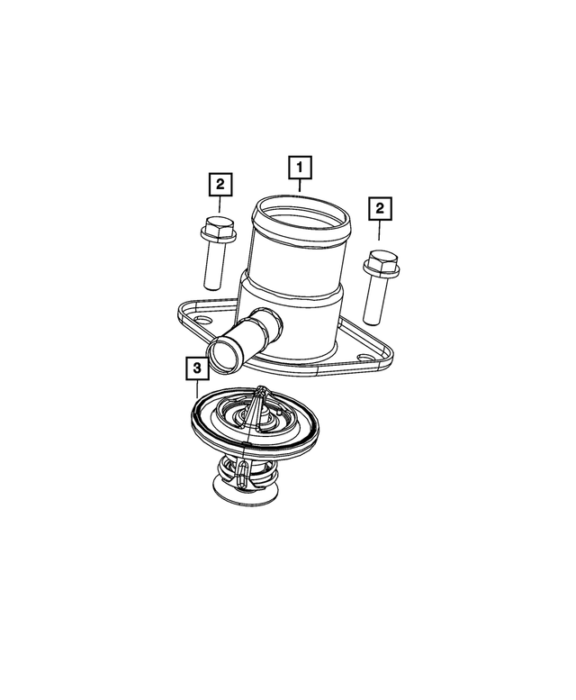 « 6101982 – Cooling : Tête Hexagonale Vis Et Rondelle, Montage pour Mopar Image »