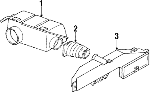 Air Intake for 1989 Oldsmobile Cutlass Calais #0