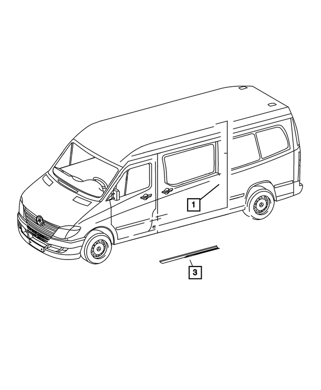 68085334AA - Electrical: Wiring Shield, Right for Mopar Image