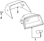8157012060 - : High Mount Lamp for Toyota Image
