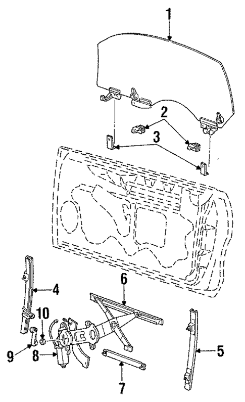 Door for 1998 Ford Mustang #1
