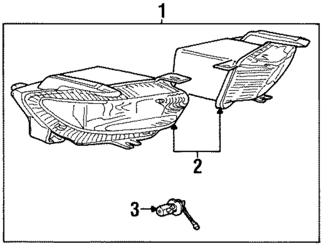 9134025 - : Fog Lamp Assembly for Volvo Image