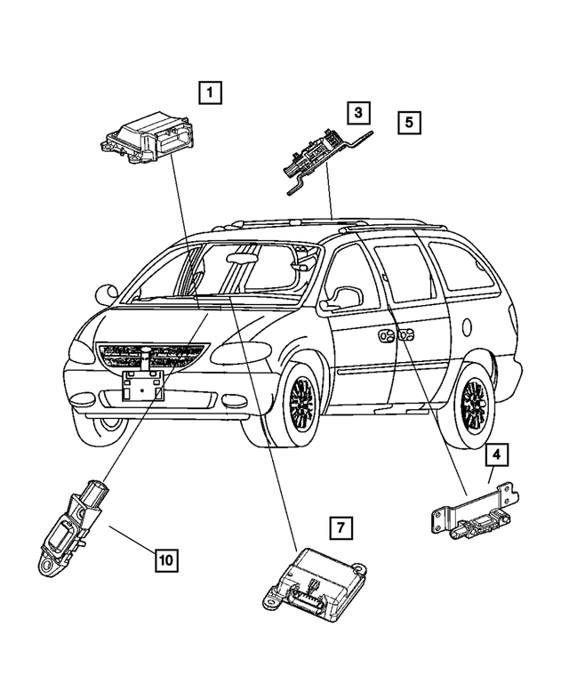 4896057AD - : Occupant Restraint Module for Mopar Image