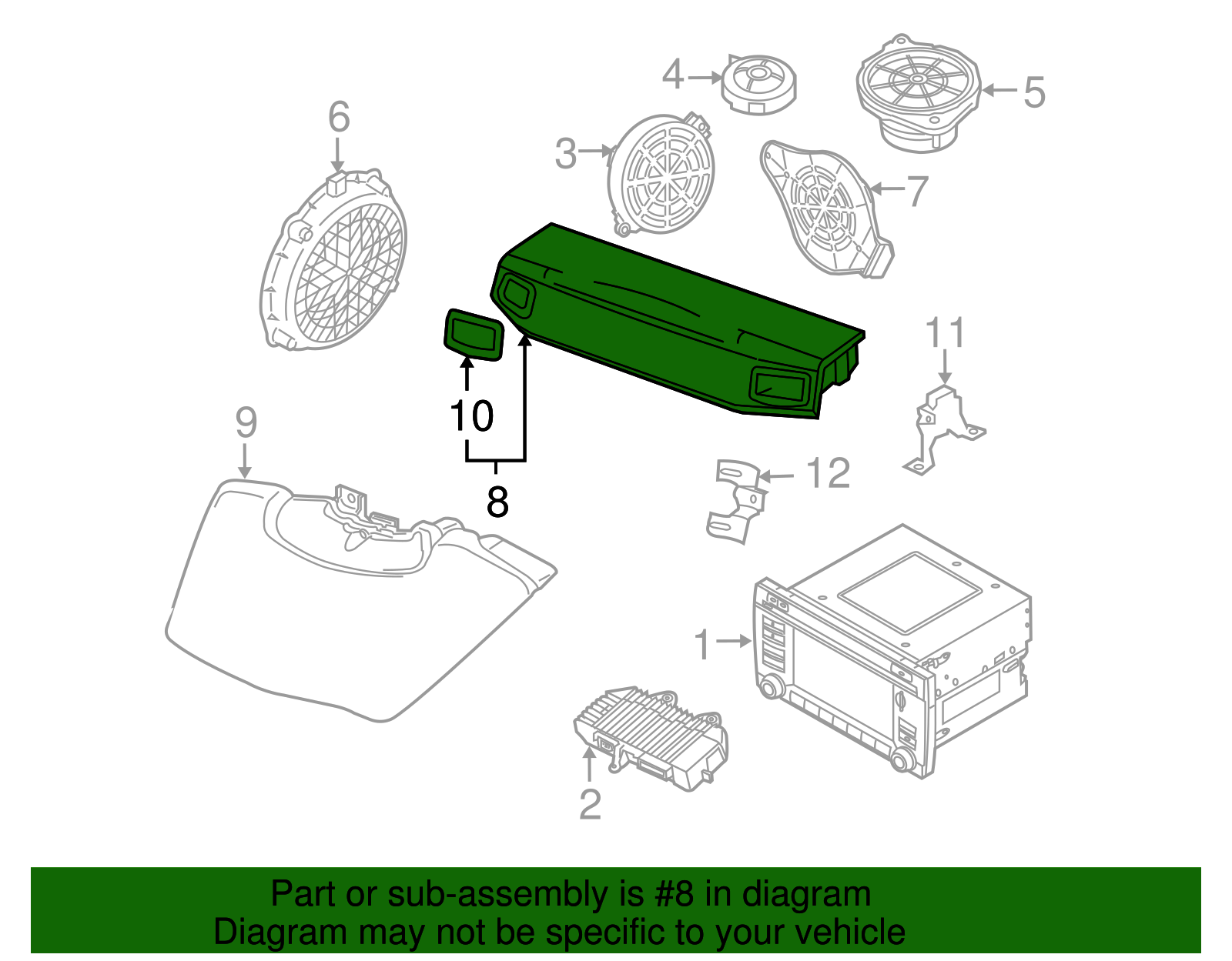 Speaker - Porsche (997-645-564-01-FMG)