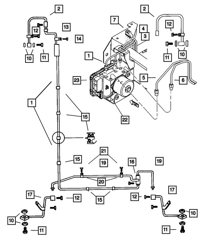 5264869AB - Service Brakes: Brake Tube for Mopar Image