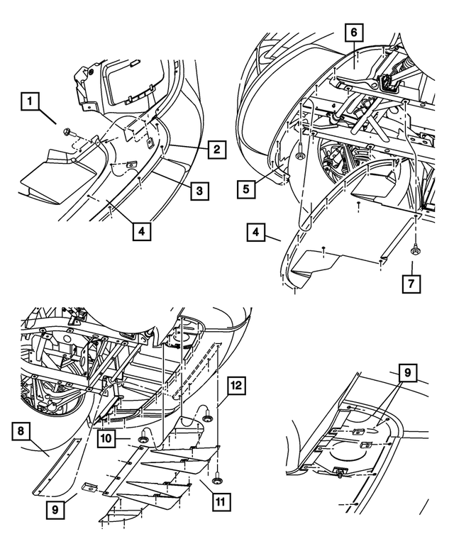 6504118 - Body Sheet Metal Except Doors: M6 X 1.00 U-nut, Front, Extension for Mopar Image image
