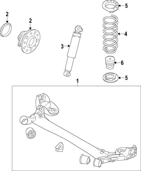 Rear Axle for 2017 Hyundai Elantra GT #0