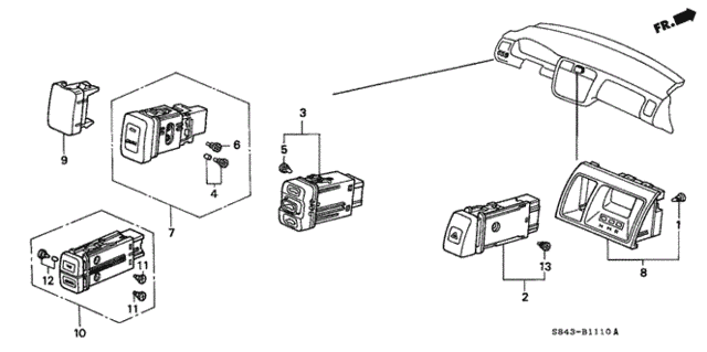 Switch for 2001 Honda Accord #0