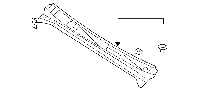 Genuine Cowl Top Panel (d40 N50) - 66862-ZL00A | NissanParts.cc