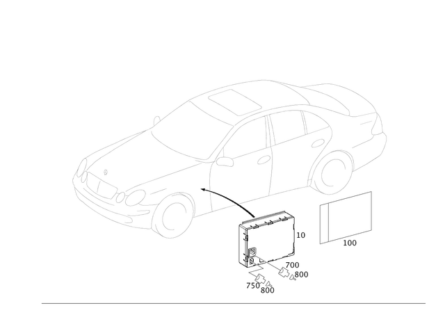 25405981 - Electrical System: Socket-Outlet for Mercedes-Benz Image image