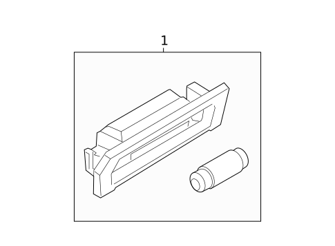 License Lamps for 2012 Ford Fusion #0