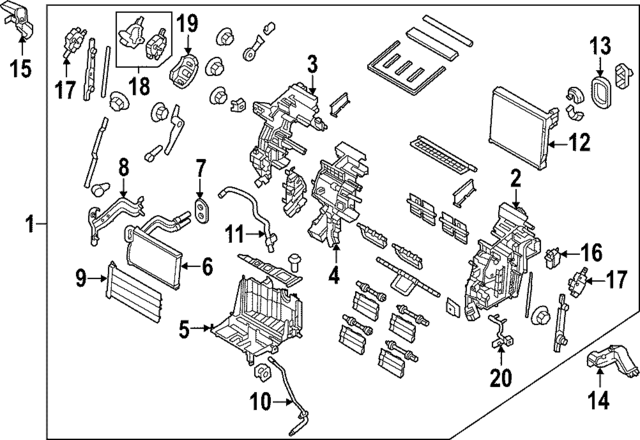 97205DW050 - : AC &amp; Heater Assembly for Kia Image