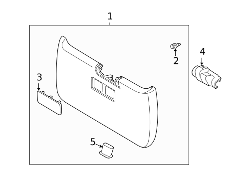 Interior Trim for 2005 Toyota Matrix #0