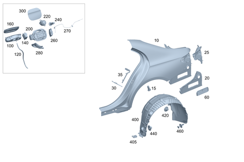Rear Fender for 2024 Mercedes-Benz E350 #0