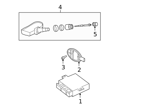 Tire Pressure Monitor Components for 2006 Land Rover LR3 #0