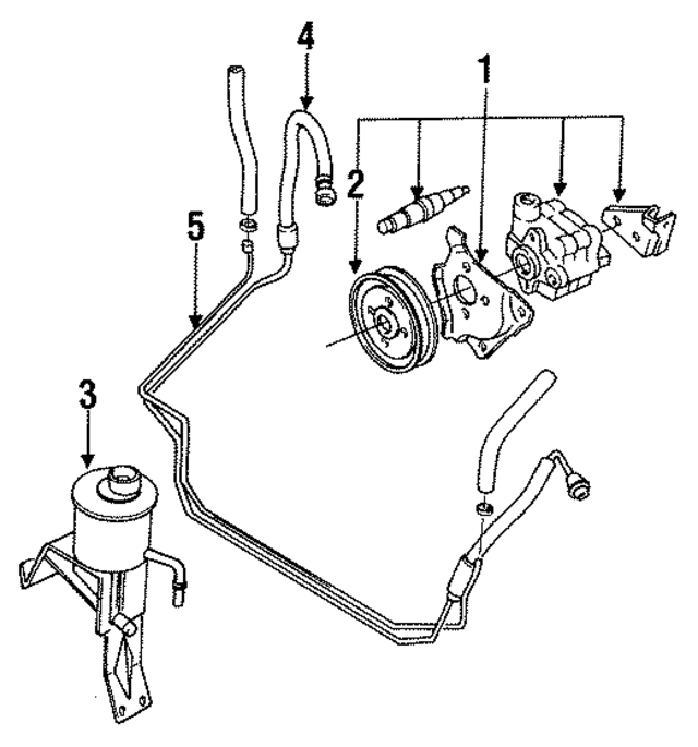 4911001G10 - : Power Steering Pump for Nissan: 720, D21, Pathfinder Image
