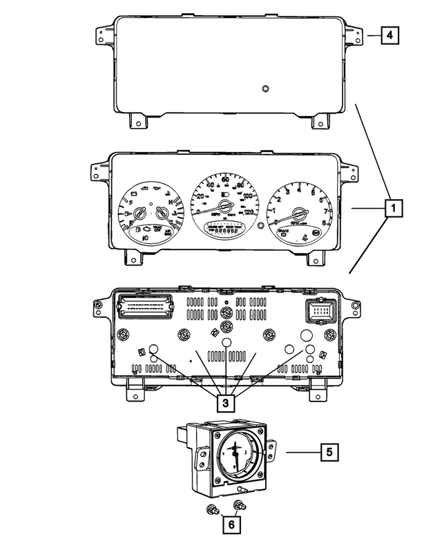 5107623AK - Electrical: Instrument Panel Cluster for Mopar Image