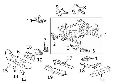 Tracks & Components for 2018 Cadillac XT5 #1