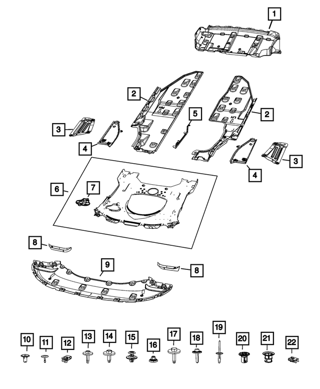 68489733AA - : Close Out Panel Shield, Left for Mopar Image