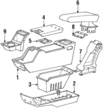 FOTZ98045A36A - Body: Console Panel for Ford: Ranger Image