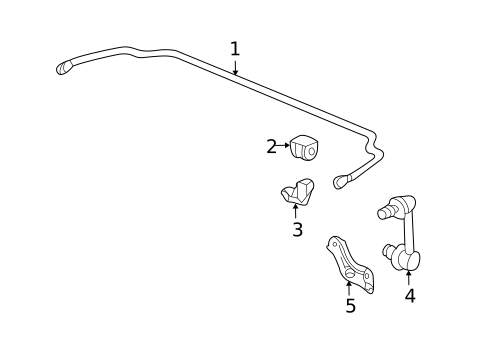 Stabilizer Bar & Components for 2012 Acura TL #2