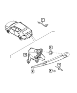 68618684AA - Electrical: Liftgate Washer Nozzle for Mopar Image