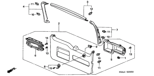 Tailgate Lining for 2006 Honda CR-V #0