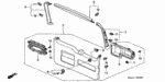 84433SCA003ZD - : Garnish Assembly, Tailgate (Upper) *YR239L* (Ivory) for Honda Image