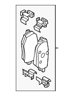 34208882958 - Brakes: Brake Pads for BMW Image