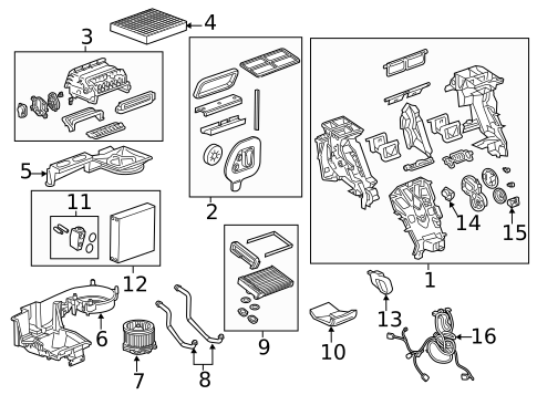 A/C Condenser & Evaporator for 2016 Buick Envision #0