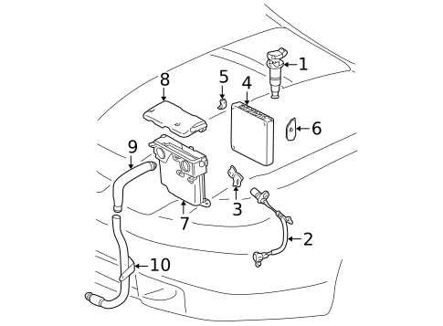 Ignition System for 2000 Toyota Celica #0