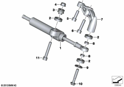 Steering Damper for 2013 BMW-Motorrad R nineT #0