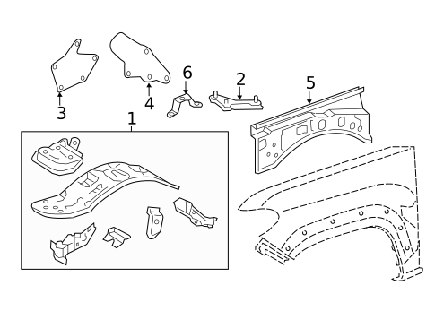 Inner Components for 2020 Toyota Tacoma #0