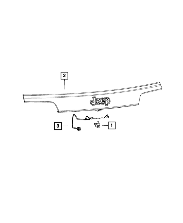 6BK44AXRAA - : License Lamp Applique for Mopar Image