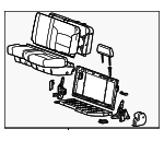 84050092 - Body: Seat Assembly for Chevrolet: Silverado 1500, Silverado 1500 LD | GMC: Sierra 1500, Sierra 1500 Limited Image