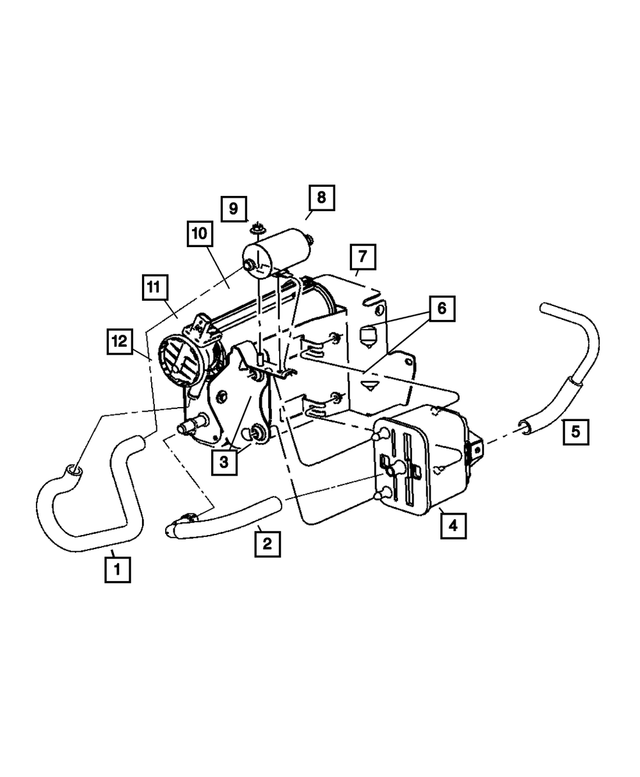 52121799AB - Emission Systems: Fuel Vapor Tube To Canister Tube for Mopar Image